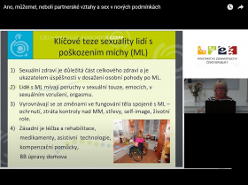 Webinář o sexu; sken obrazovky YouTube – CZEPA