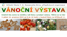 Roosveltka - Pozvánka na vánoční výstavu Roosveltka - Pozvánka na vánoční výstavu