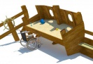 Hřiště hrou - sestava pro vozíčkáře - pískoviště