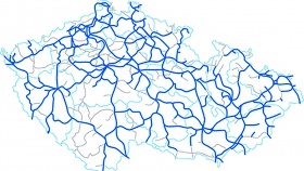 Pokrytí ČR bezbariérovými spoji Českých drah (dálkové i regionální linky); obr. ČD, a. s. Pokrytí ČR bezbariérovými spoji Českých drah (dálkové i regionální linky); obr. ČD, a. s.