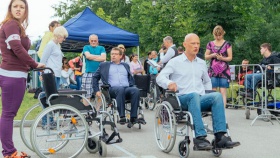 Olomoucká štafeta na vozíku 2015