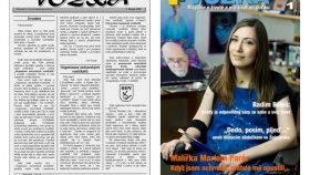 Titulní strany VOZKY: prvního čísla č. 1/1998 a č. 1/2018